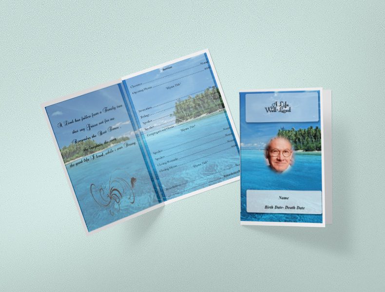 Create funeral booklet