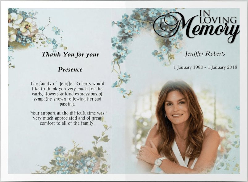 how to create funeral program