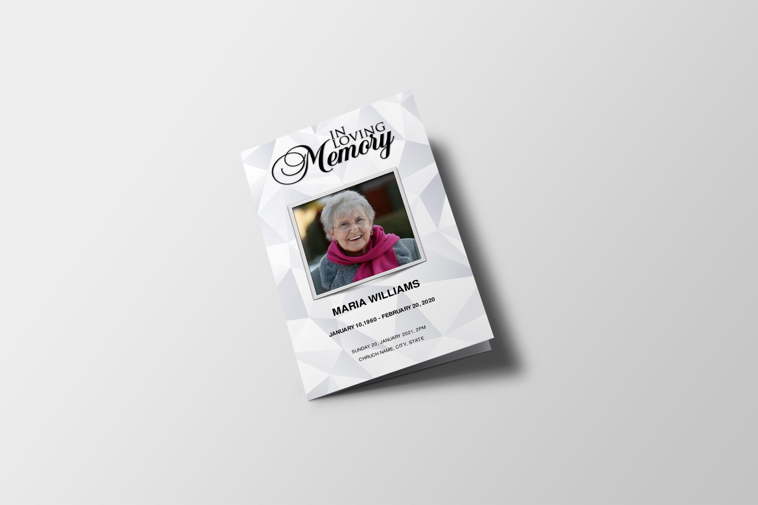 Order Of Service Funeral Template