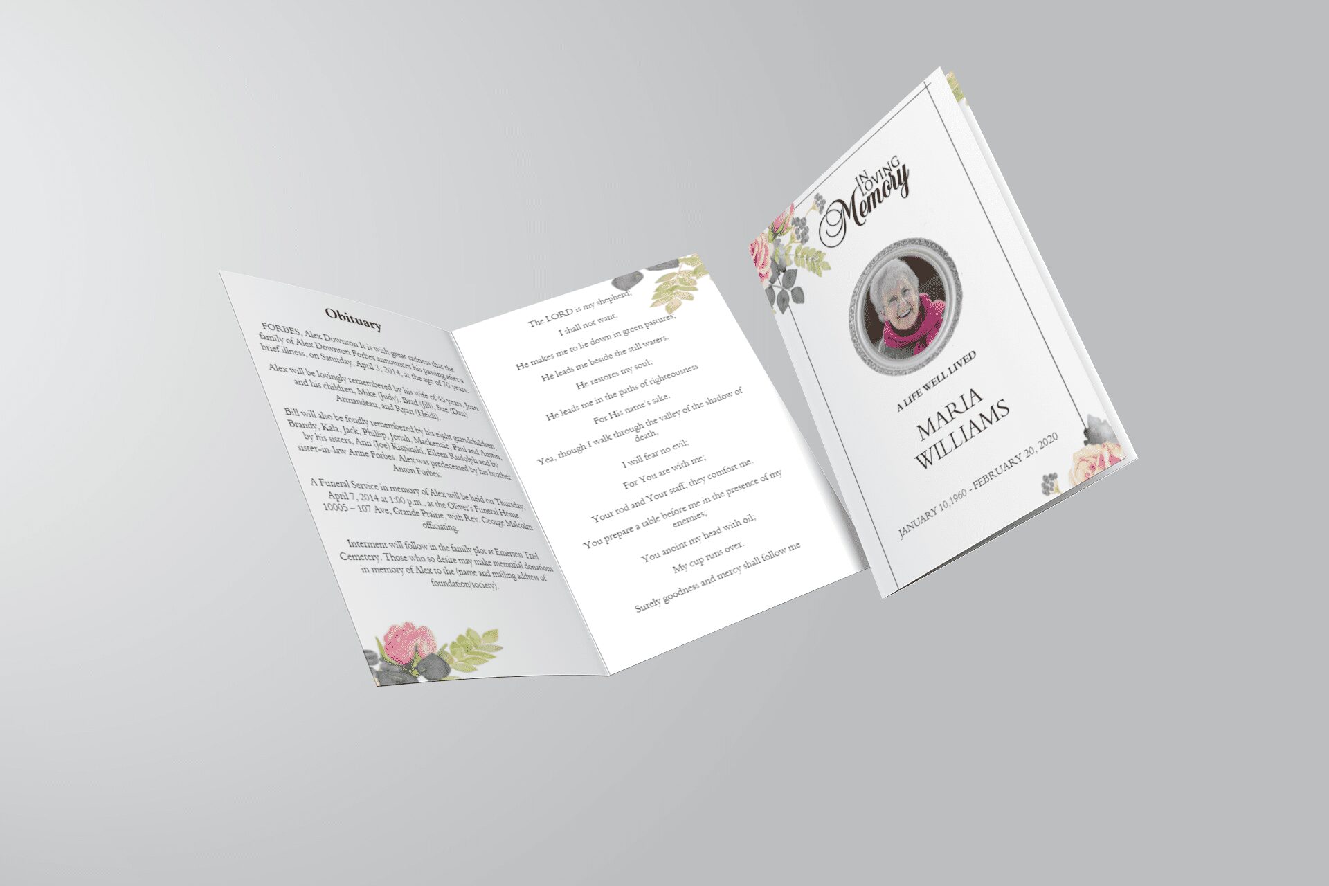 sample of obituary
