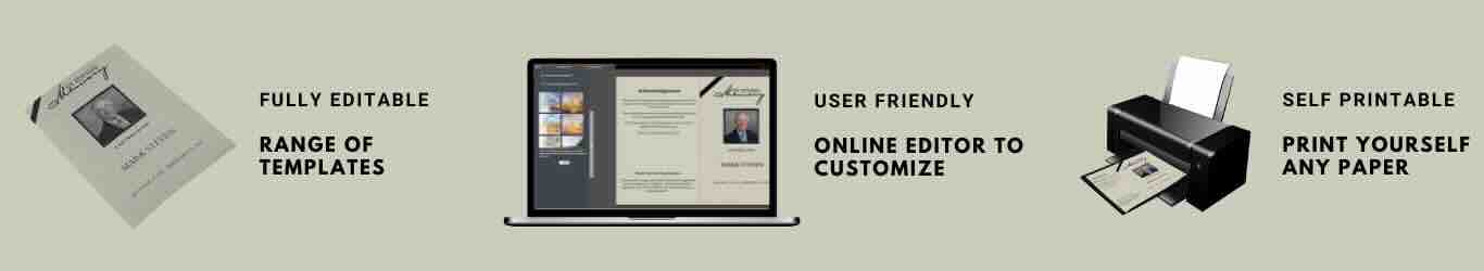 funeral program template funeral program template