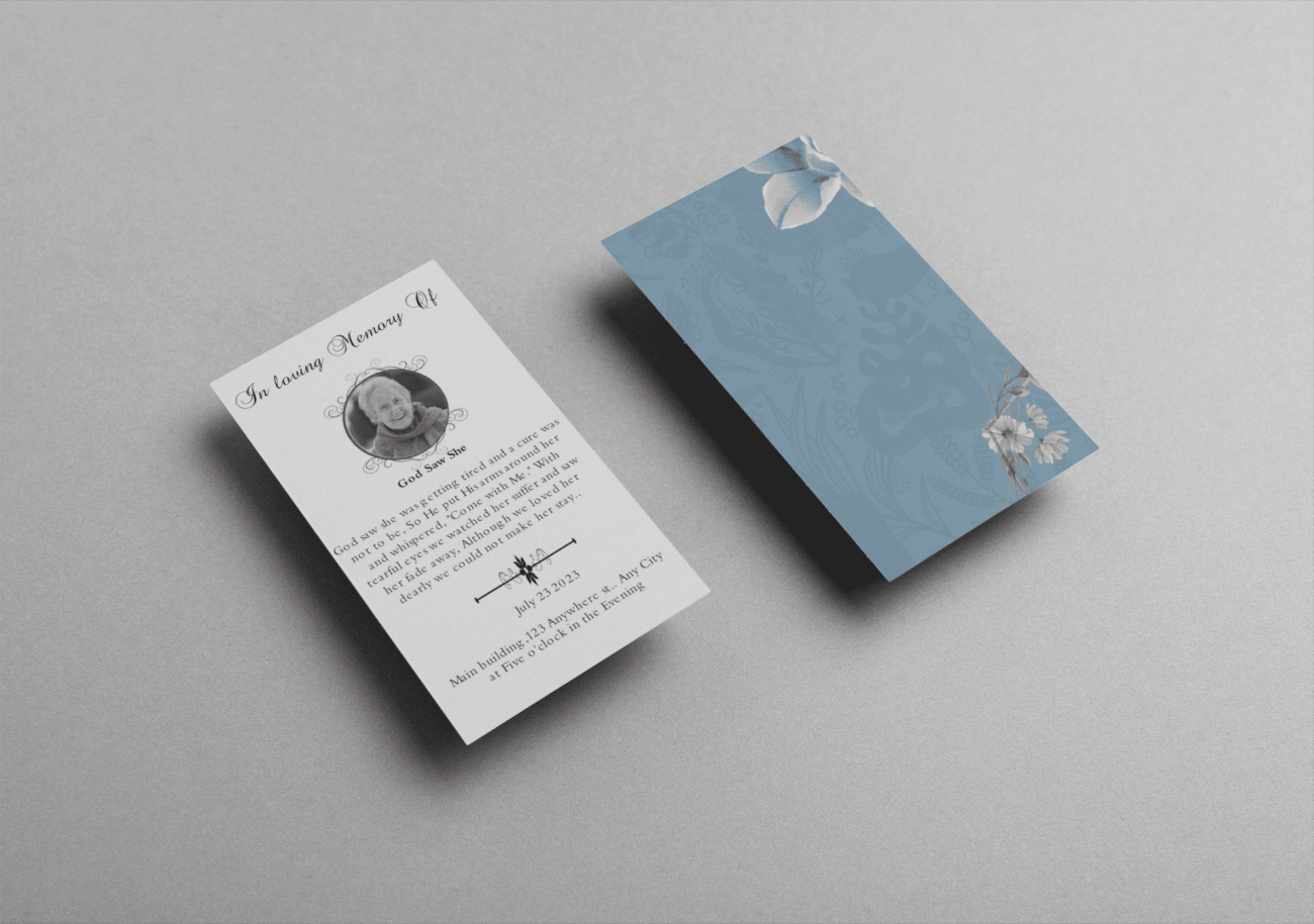 catholic funeral prayer cards