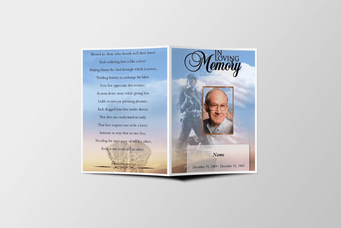 U.S Soldier Funeral Template - Image 3