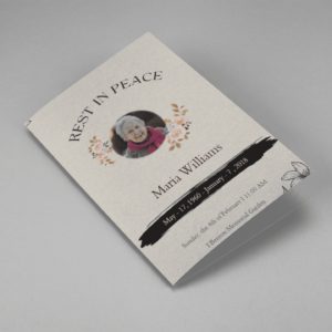 Funeral Program ( 8.5 x 5.5 )